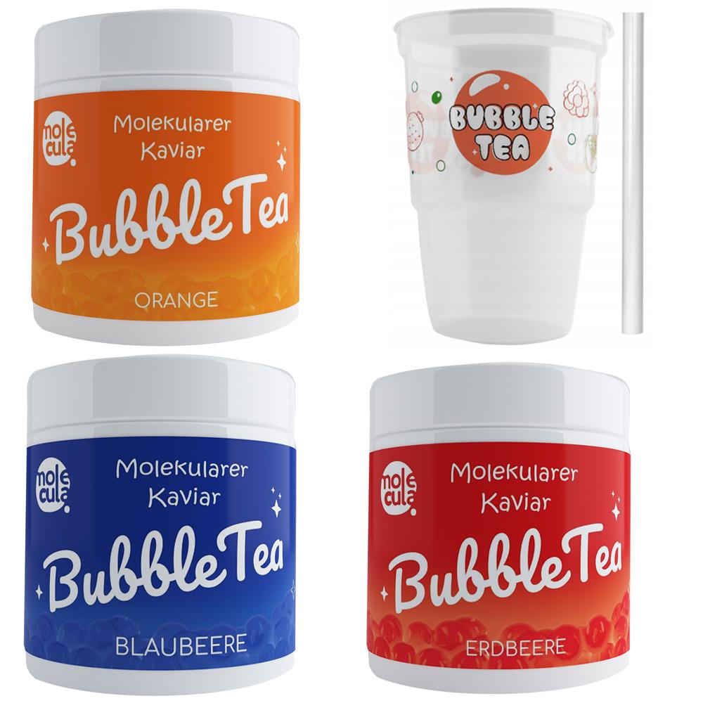 für Bubble Tea Halme Becher Trinkhalme Bubble Popping Boba Set Maxi 15 Stk