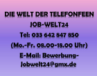 Telefonistin Job Rüsselsheim und Bundesweit Heimarbeit Arbeit Homeoffice- Verdie